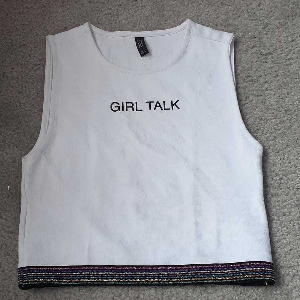 BlueSteel white Croptop